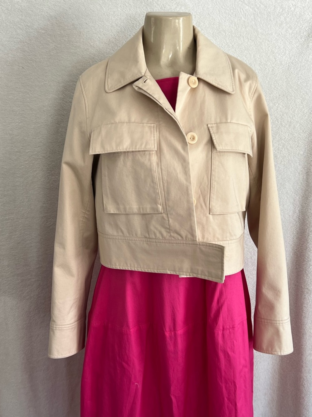 COS Cropped Utility/Bomber Jacket sz 10/12